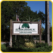 All Seasons Landscaping Sign
